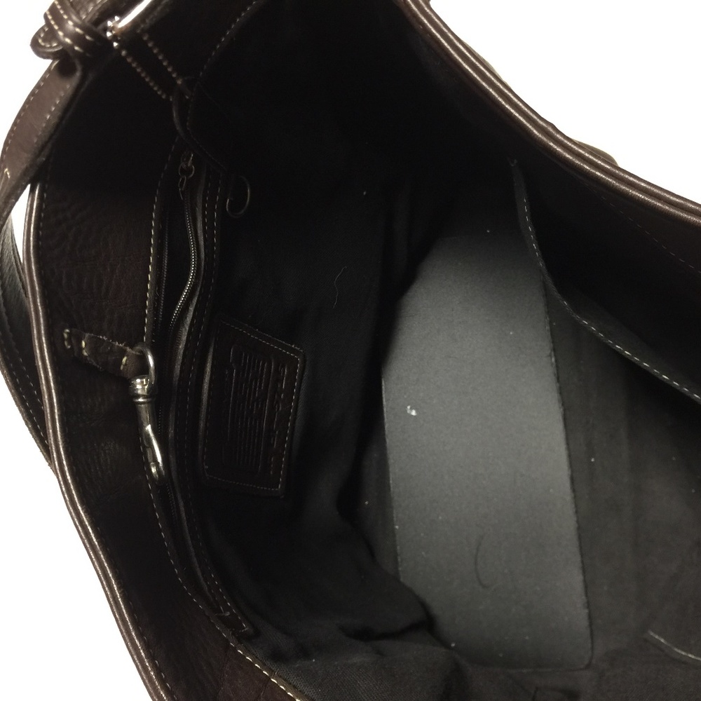 COACH LEATHER HOBO HANDBAG - Picture 5 of 6
